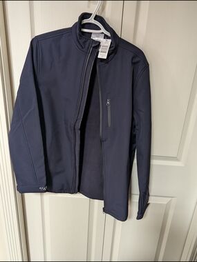 Men's Navy Lightweight Softshell Jacket - Unbranded